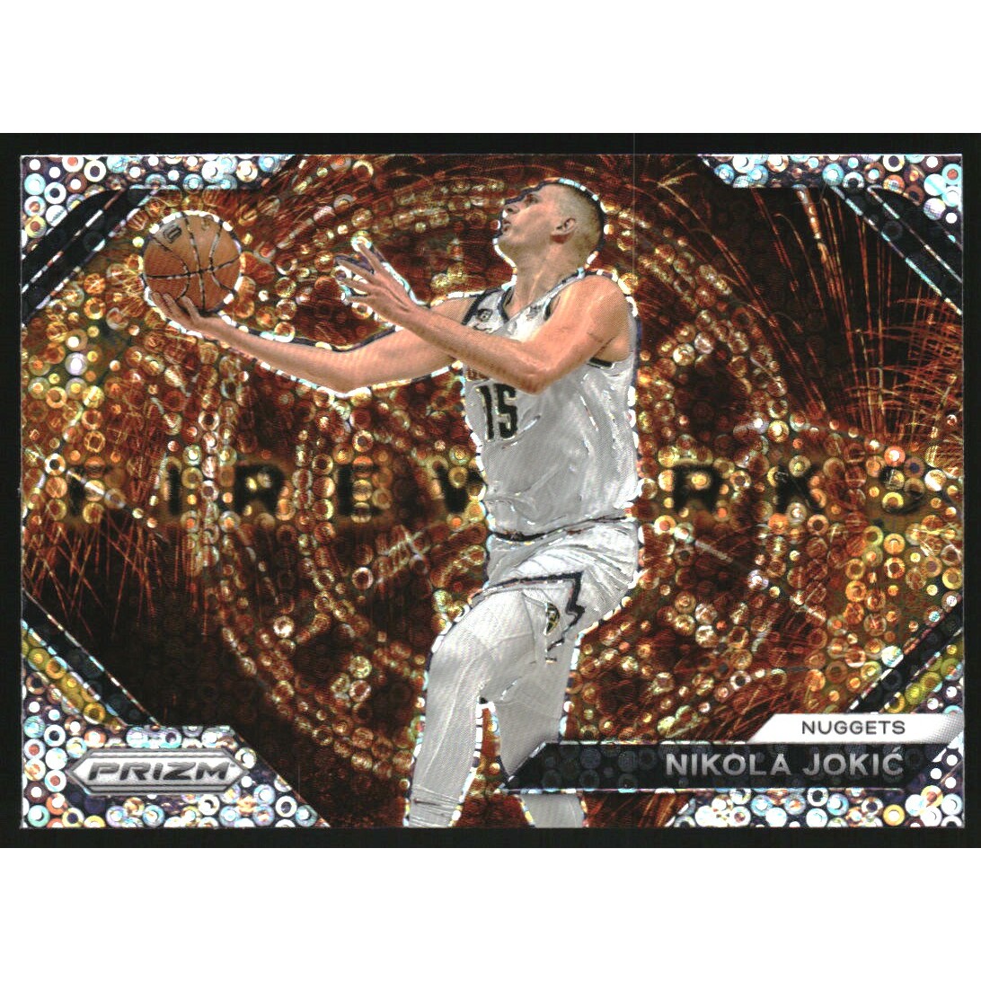 2023-24 Panini Prizm Fireworks Prizms Fast Break #22 Nikola Jokic