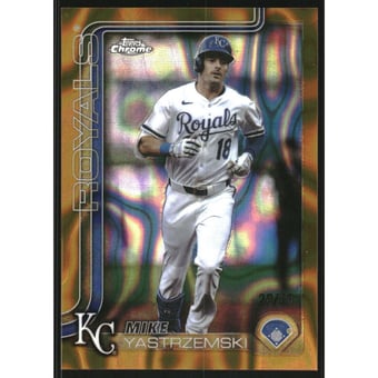 2025 Topps Chrome Update Gold Lava Refractors #USC44 Mike Yastrzemski