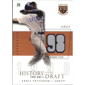 2004 SkyBox LE History Draft 90's Jersey #CP Corey Patterson/98