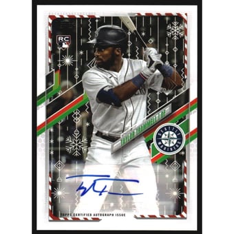 2021 Topps Walmart Holiday Autographs #WHATTR Taylor Trammell/200