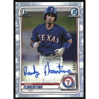 2020 Bowman Chrome Prospect Autographs Refractors #CPARF Randy Florentino
