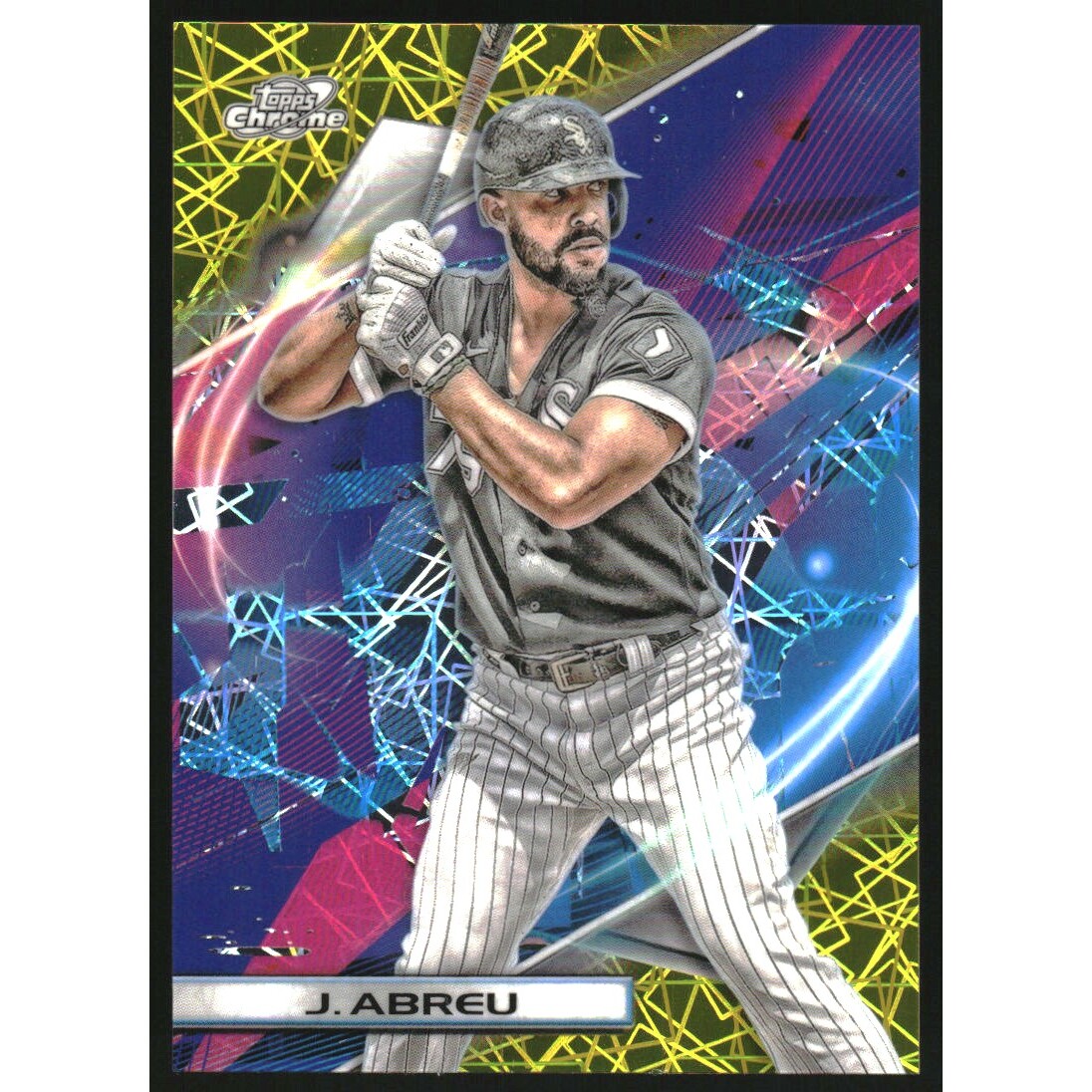 2022 Topps Cosmic Chrome Gold Interstellar Refractors #123 Jose Abreu