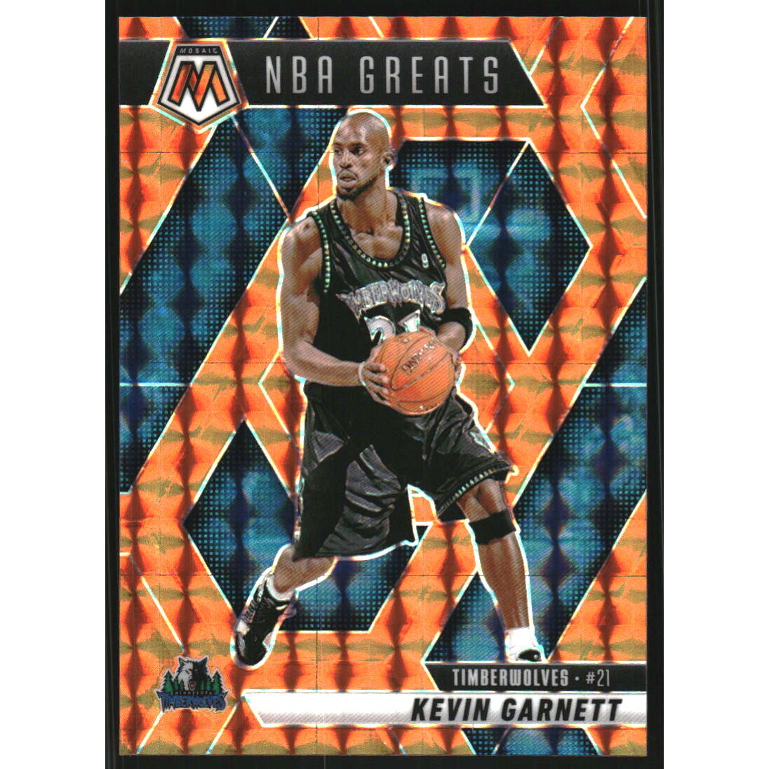 2024-25 Panini Mosaic Mosaic Orange #293 Kevin Garnett/Greats