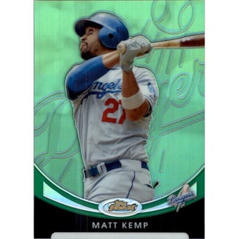 2010 Finest Refractors Green #12 Matt Kemp