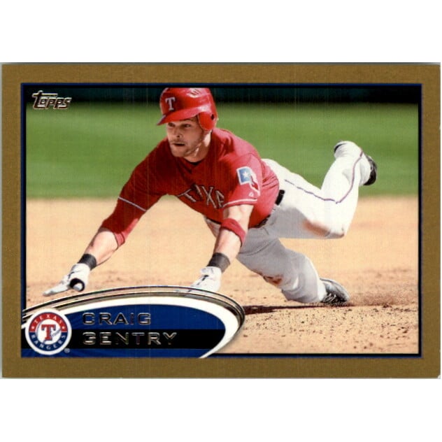 2012 Topps Mini Gold #347 Craig Gentry. rookie card picture