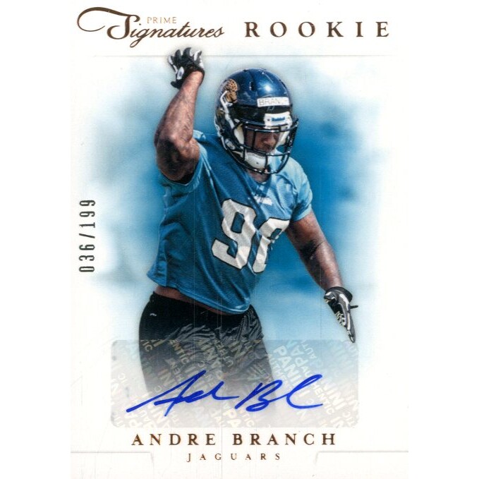 2012 Prime Signatures #230 Andre Branch AU/199 RC