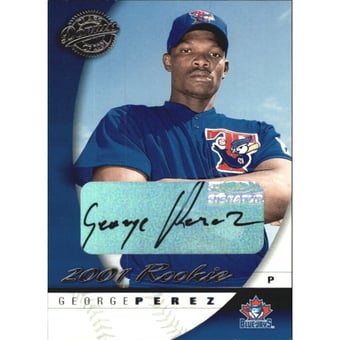 2001 Donruss Class of 2001 Rookie Autographs #120 George Perez/250