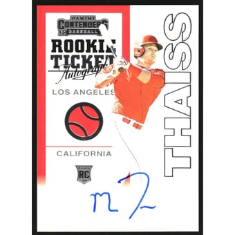 2020 Panini Contenders Retro '98 Rookie Ticket Autographs #11 Matt Thaiss