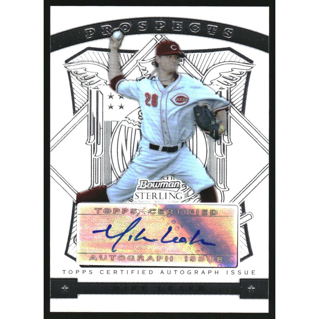 2009 Bowman Sterling Prospects #ML Mike Leake AU. rookie card picture