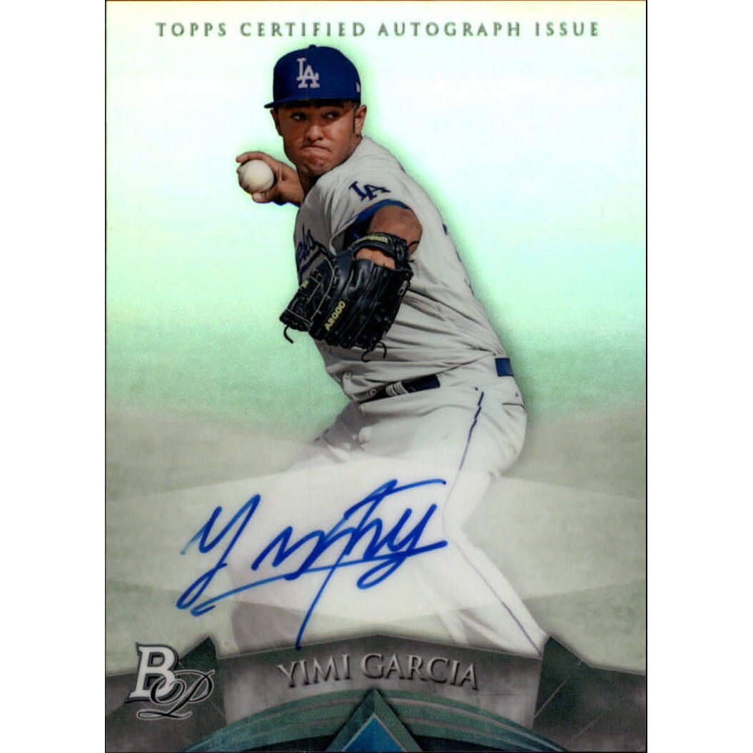 2014 Bowman Platinum Prospect Autographs #APYG Yimi Garcia. rookie card picture