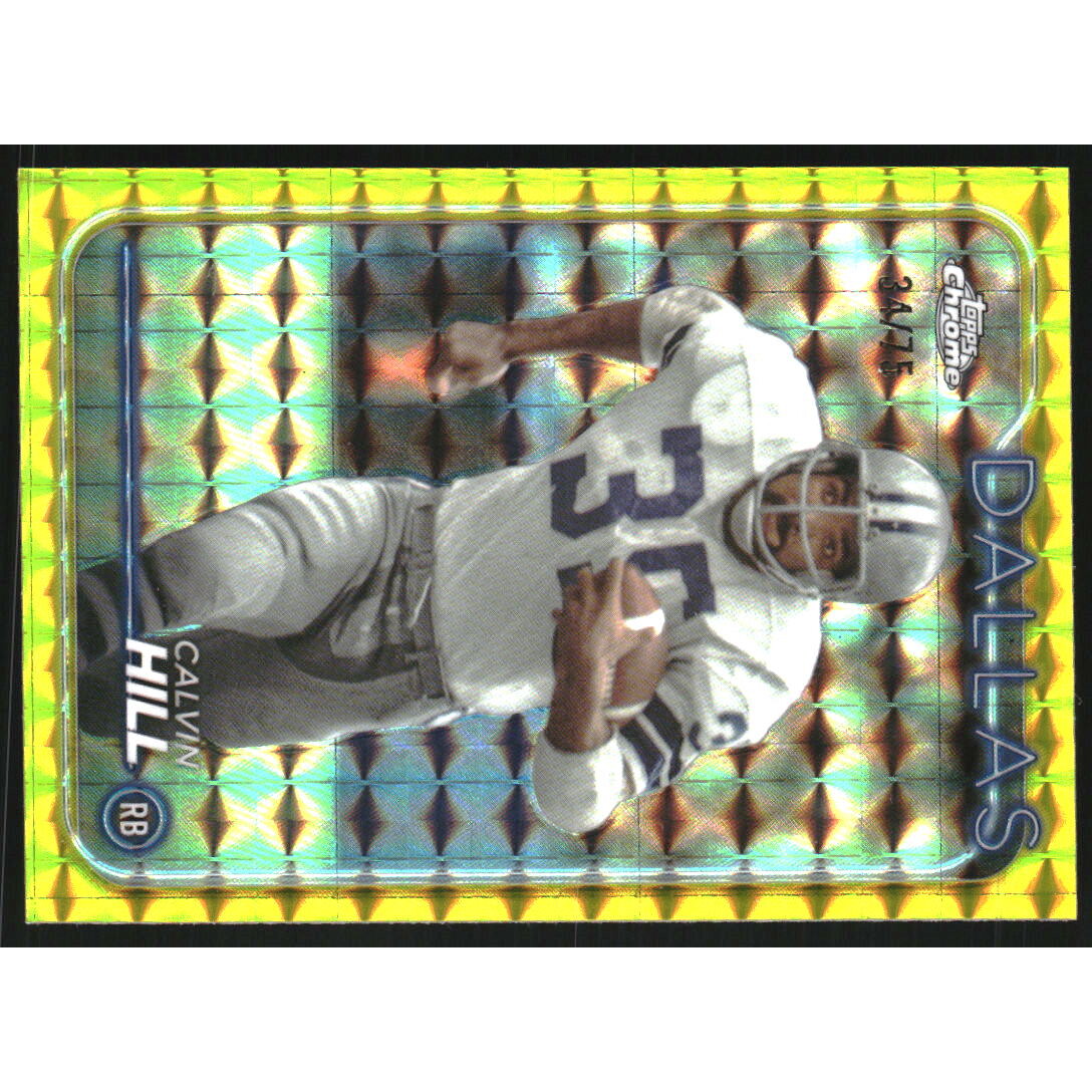 2024 Topps Chrome Yellow Geometric Refractors #41 Calvin Hill