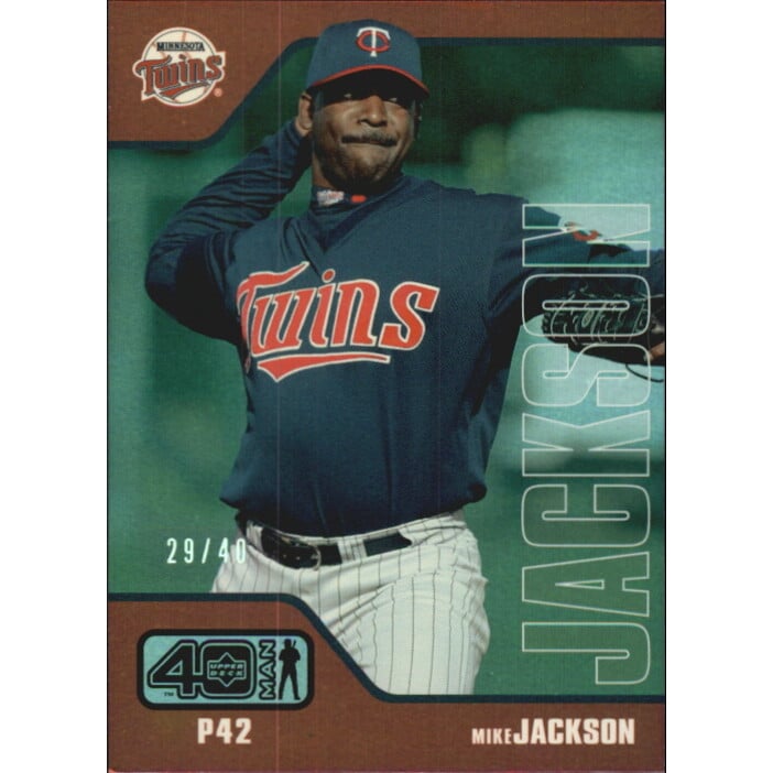 2002 Upper Deck 40-Man Electric Rainbow #367 Mike Jackson. rookie card picture
