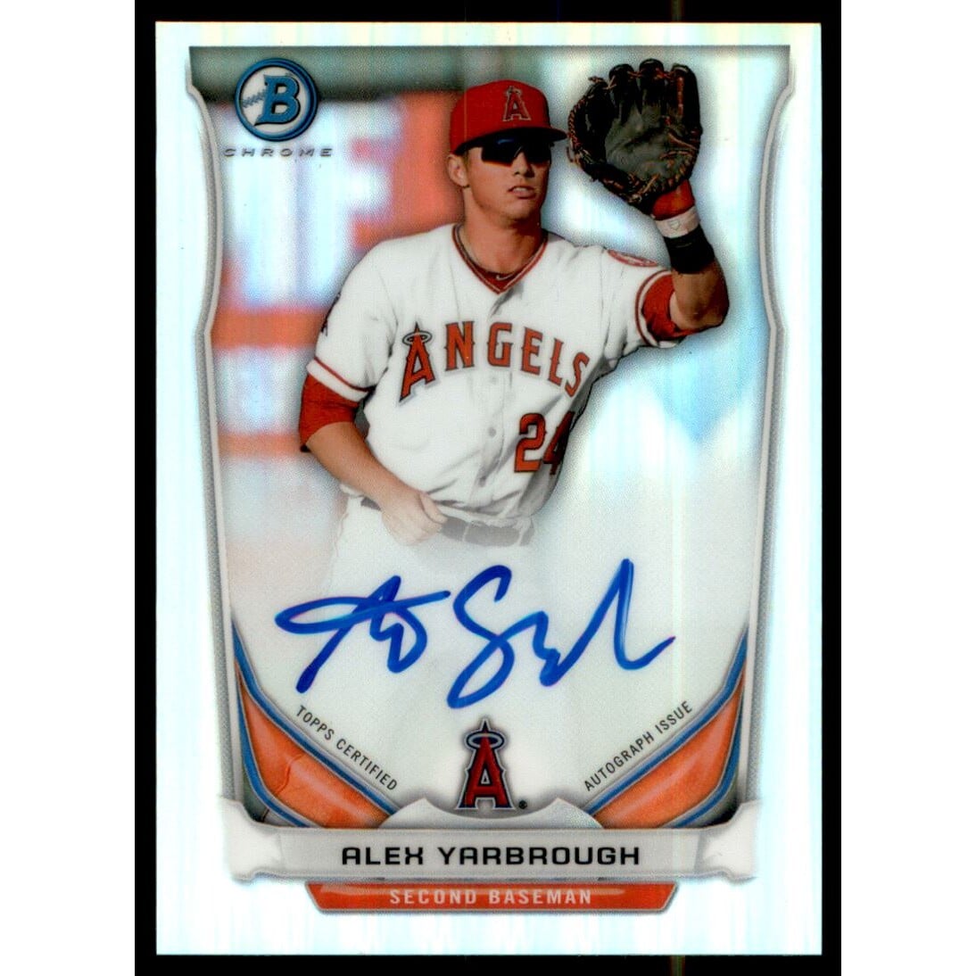 2014 Bowman Chrome Prospect Autographs Refractors #BCAPAY Alex Yarbrough