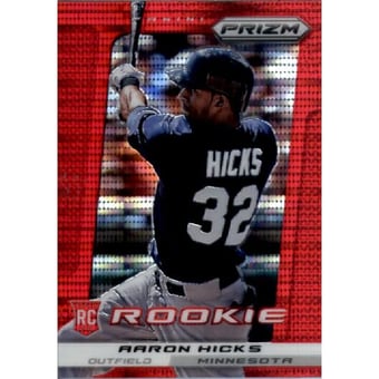 2013 Panini Prizm Prizms Red Pulsar #257 Aaron Hicks