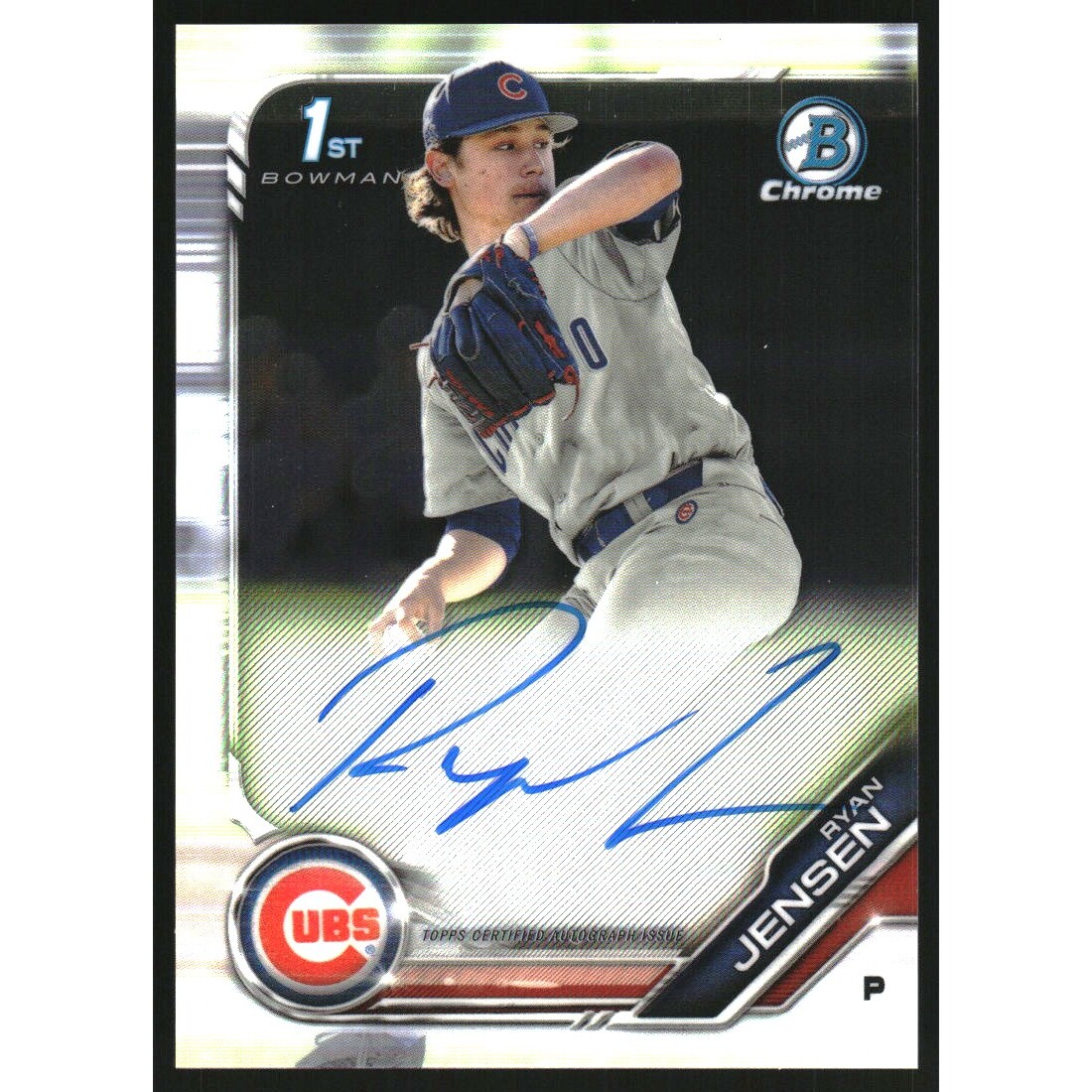 2019 Bowman Chrome Draft Autographs #CDARJ Ryan Jensen. rookie card picture