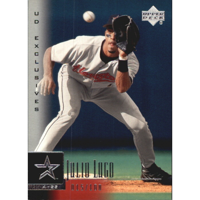 2001 Upper Deck Exclusives Silver #148 Julio Lugo. rookie card picture