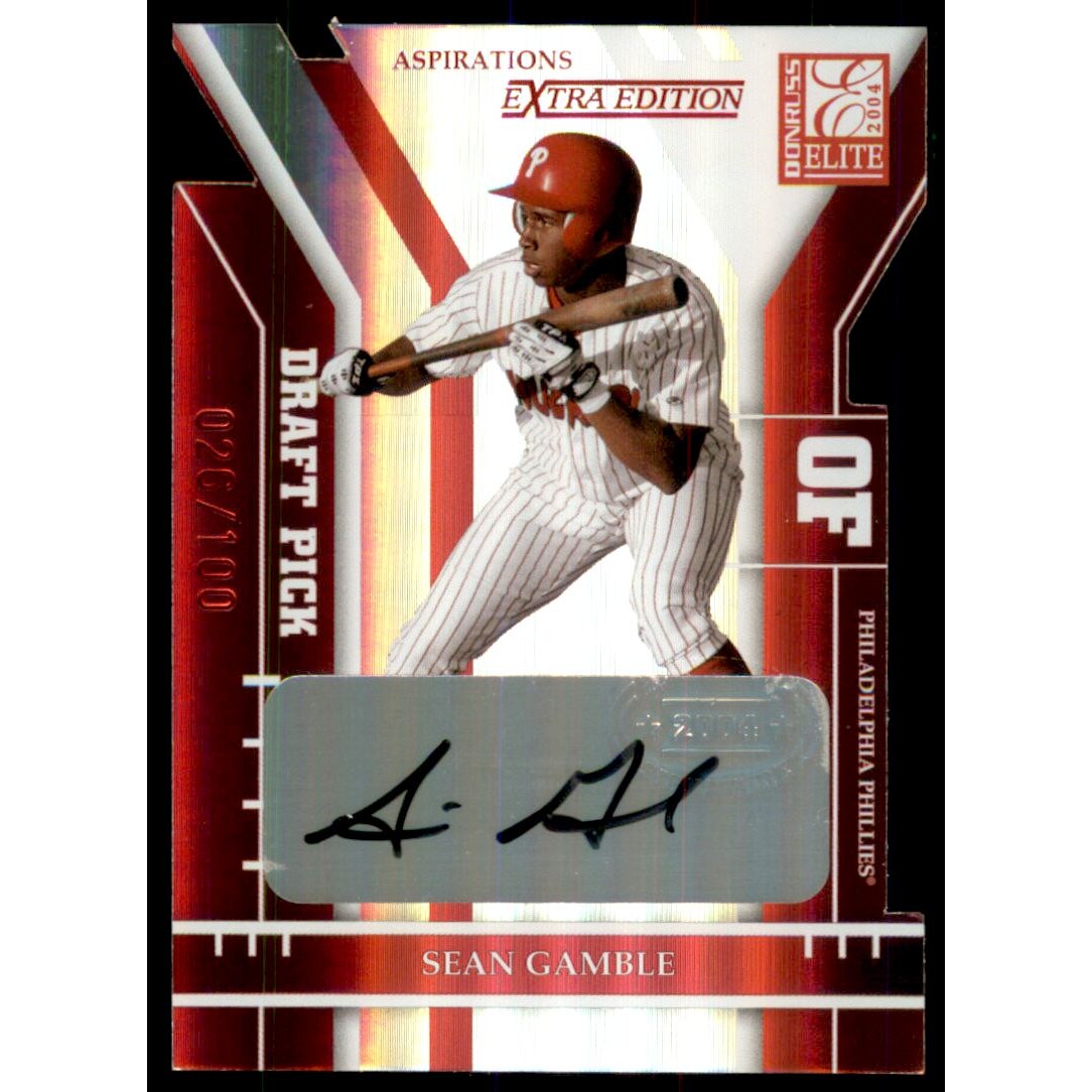 2004 Donruss Elite Extra Edition Signature Aspirations #292 Sean Gamble DP/100