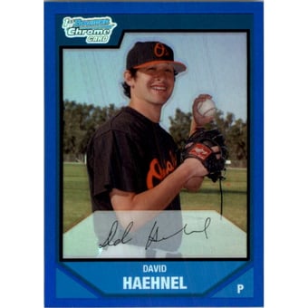 2007 Bowman Chrome Prospects Blue Refractors #BC30 David Haehnel