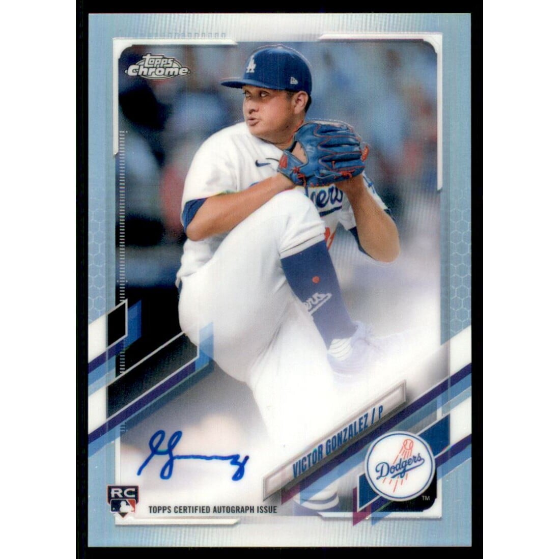 2021 Topps Chrome Rookie Autographs Refractors #RAVG Victor Gonzalez. rookie card picture