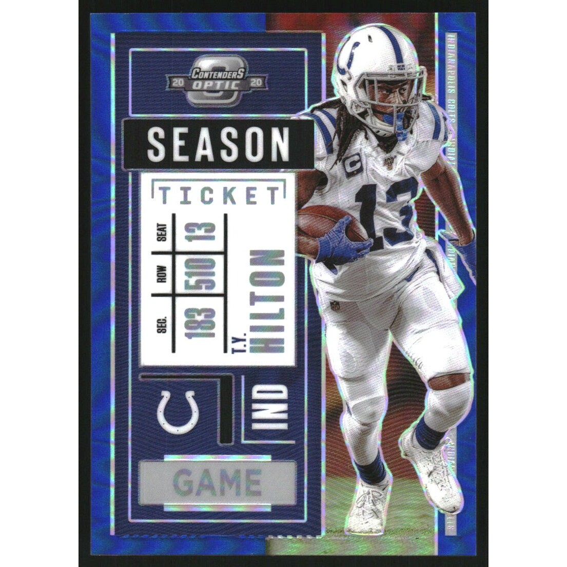 2020 Panini Contenders Optic Blue #26 T.Y. Hilton