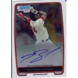 2012 Bowman Chrome Prospect Autographs #BCP93 Brandon Jacobs. rookie card picture
