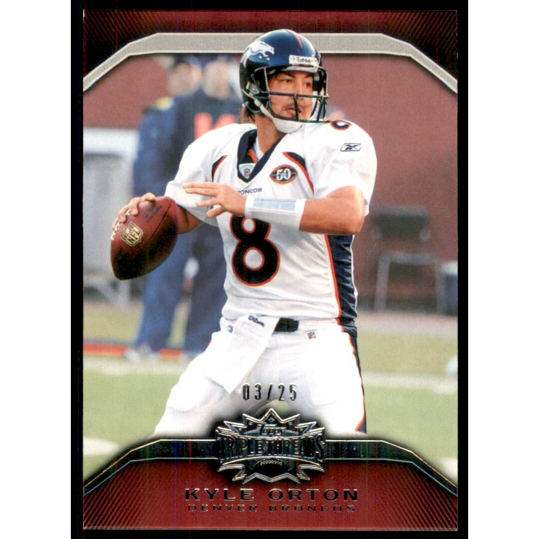 2010 Topps Triple Threads Ruby #21 Kyle Orton. rookie card picture