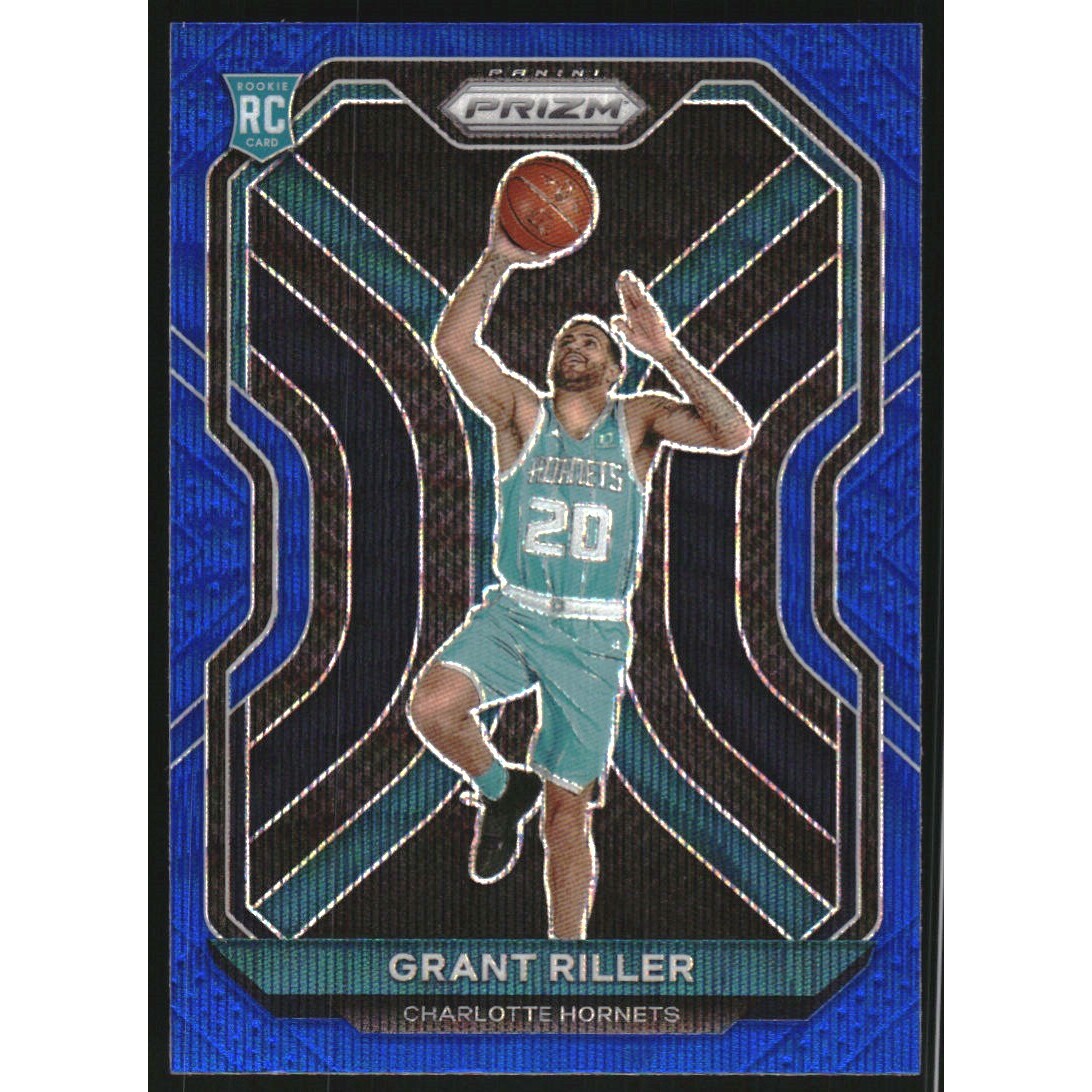 2020-21 Panini Prizm Prizms Blue Wave #295 Grant Riller