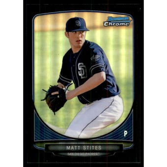 2013 Bowman Chrome Prospects Black Refractors #BCP41 Matt Stites