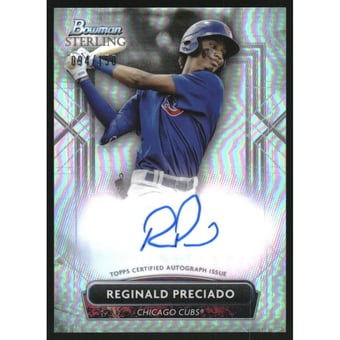2022 Bowman Sterling Prospect Autographs Refractors #PARP Reginald Preciado