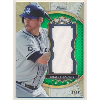 2013 Topps Triple Threads Unity Relics Emerald #CH2 Chase Headley