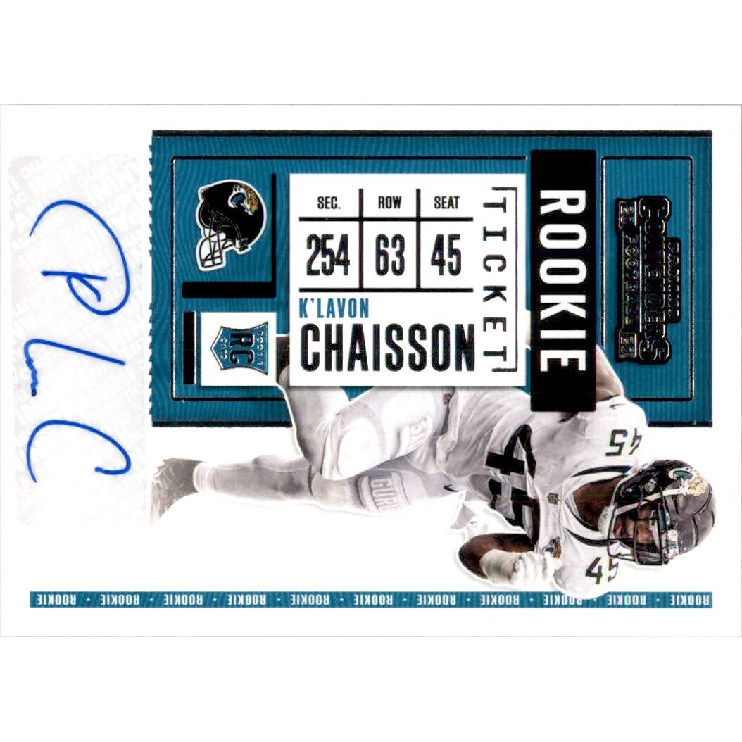 2020 Panini Contenders #150B K'Lavon Chaisson AU SP