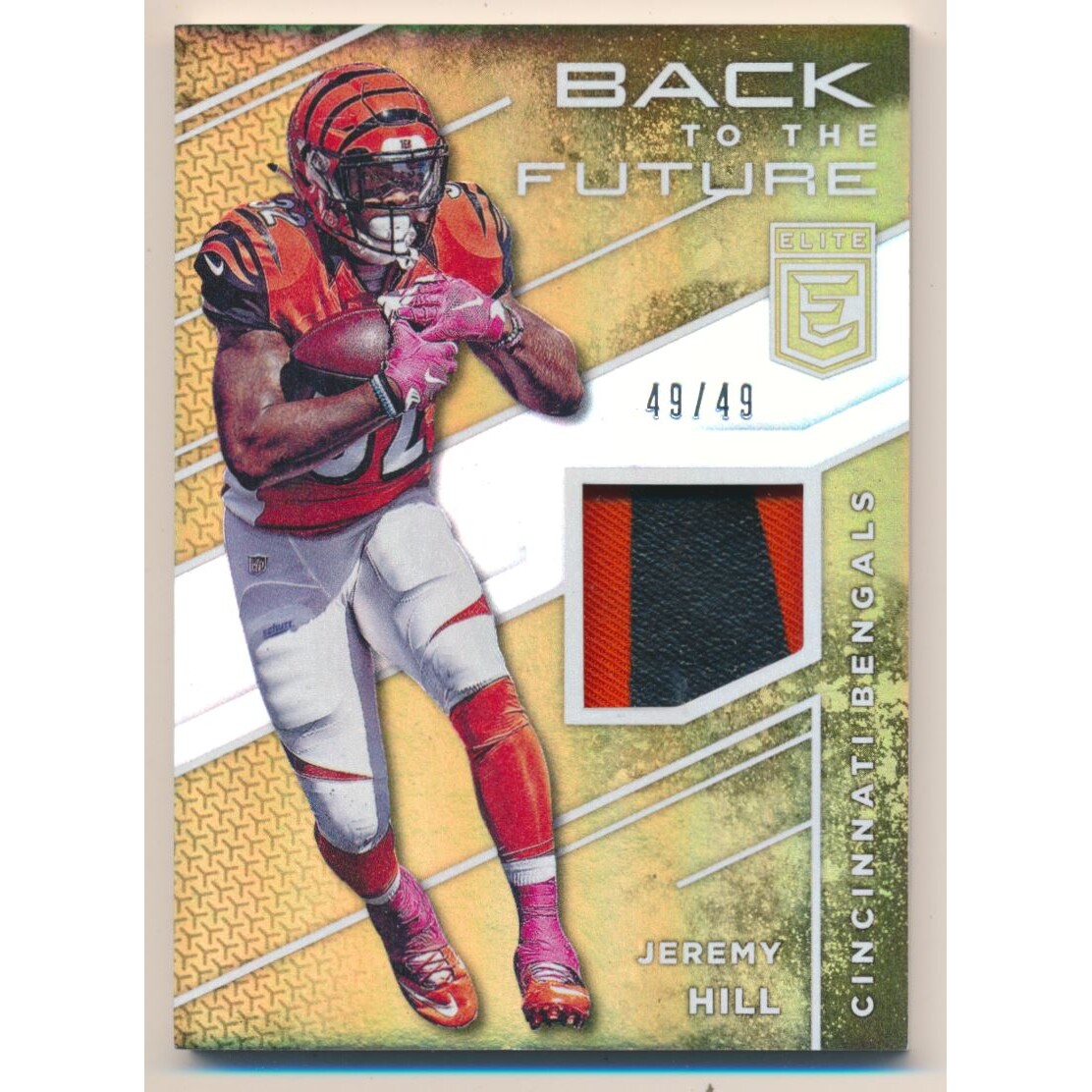 2016 Elite Back to the Future Materials Prime #BFMJH Jeremy Hill/49