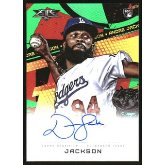 2022 Topps Fire Autographs Green #FAAJ Andre Jackson
