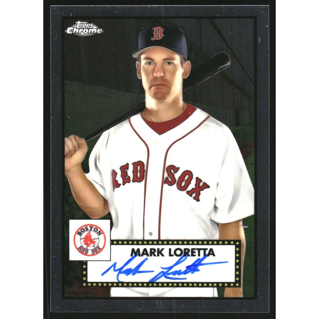 2021 Topps Chrome Platinum Anniversary Autographs #PAML Mark Loretta. rookie card picture