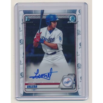 2020 Bowman Chrome Prospect Autographs #CPALV Leonel Valera