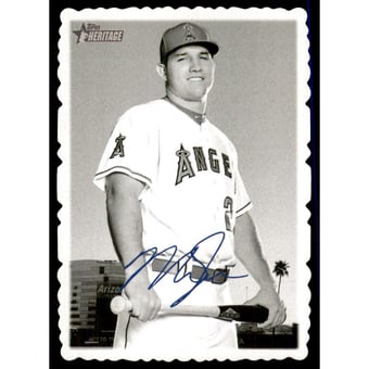 2018 Topps Heritage '69 Topps Deckle Edge #1 Mike Trout