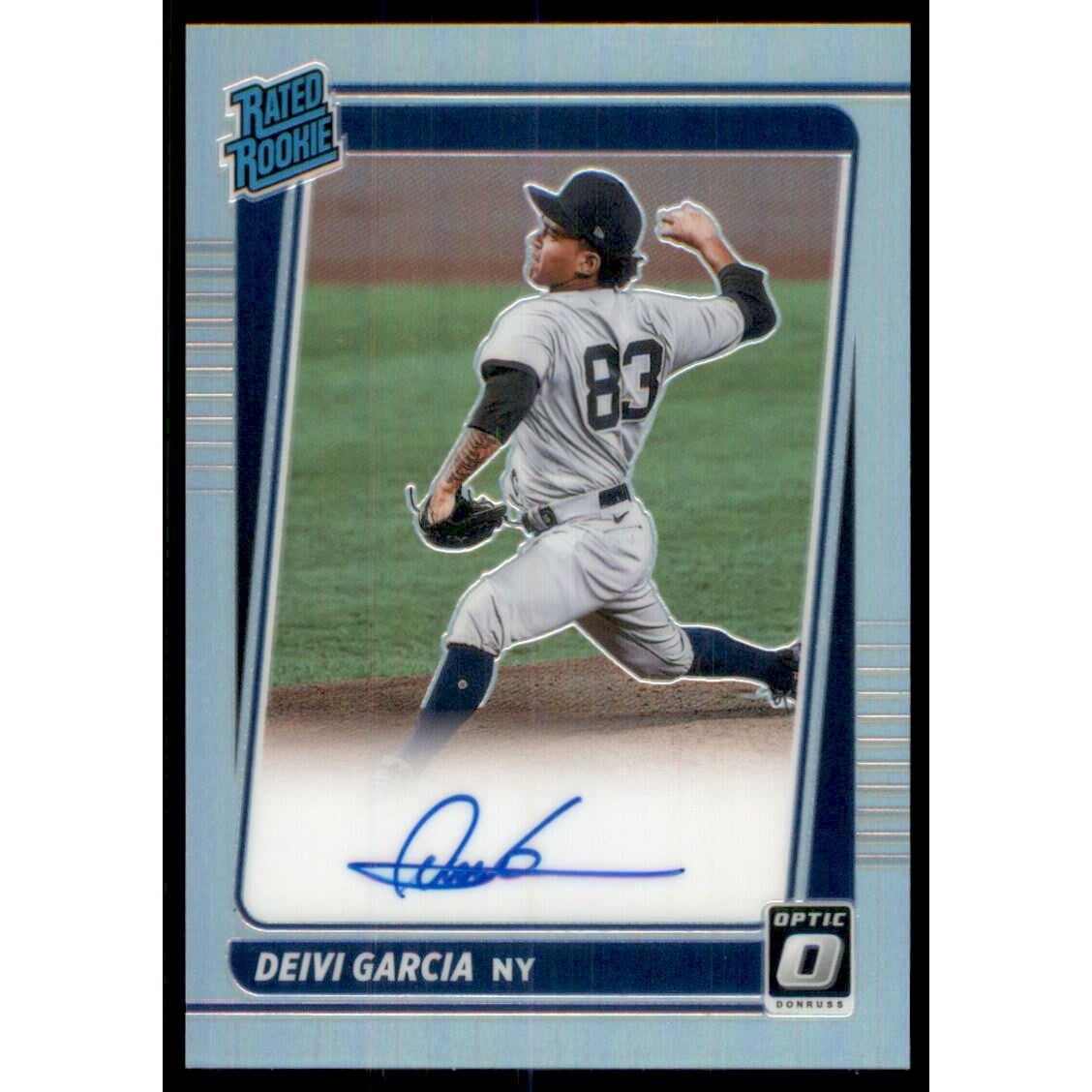 2021 Donruss Optic Rated Rookies Signatures Holo #38 Deivi Garcia. rookie card picture