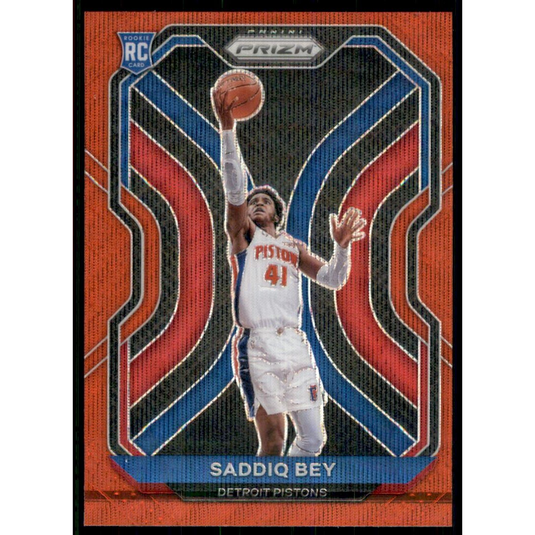 2020-21 Panini Prizm Prizms Ruby Wave #284 Saddiq Bey