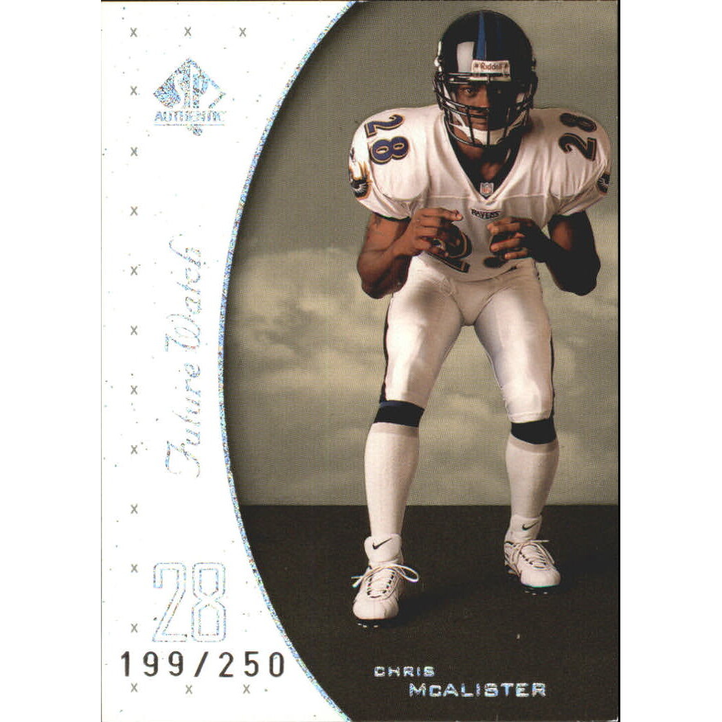 1999 SP Authentic Excitement #117 Chris McAlister