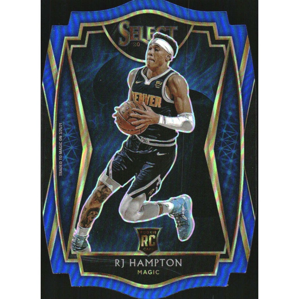2020-21 Select Prizms Blue Die Cut #195 RJ Hampton 2020-21 Select Prizms Blue Die Cut #195 RJ Hampton