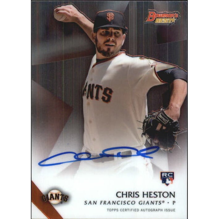 2015 Bowman's Best Best of '15 Autographs #B15CH Chris Heston. rookie card picture