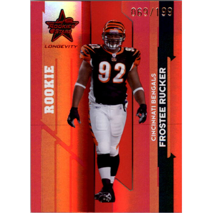 2006 Leaf Rookies and Stars Longevity Target Ruby Parallel #133 Frostee Rucker