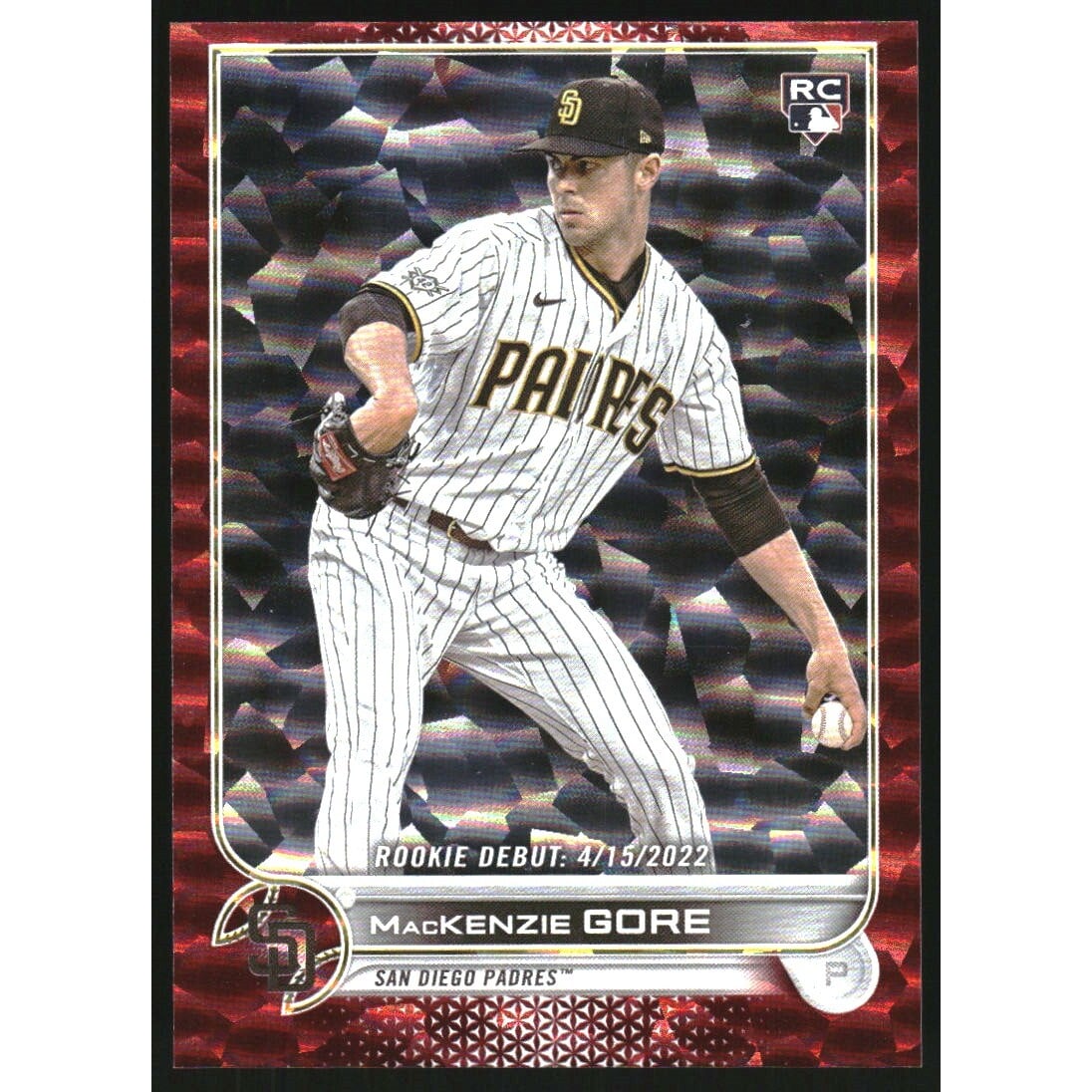 2022 Topps Update Red Foil #US294 MacKenzie Gore. rookie card picture