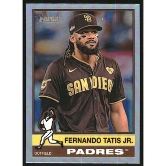 2025 Topps Heritage Chrome Refractors #118 Fernando Tatis Jr.