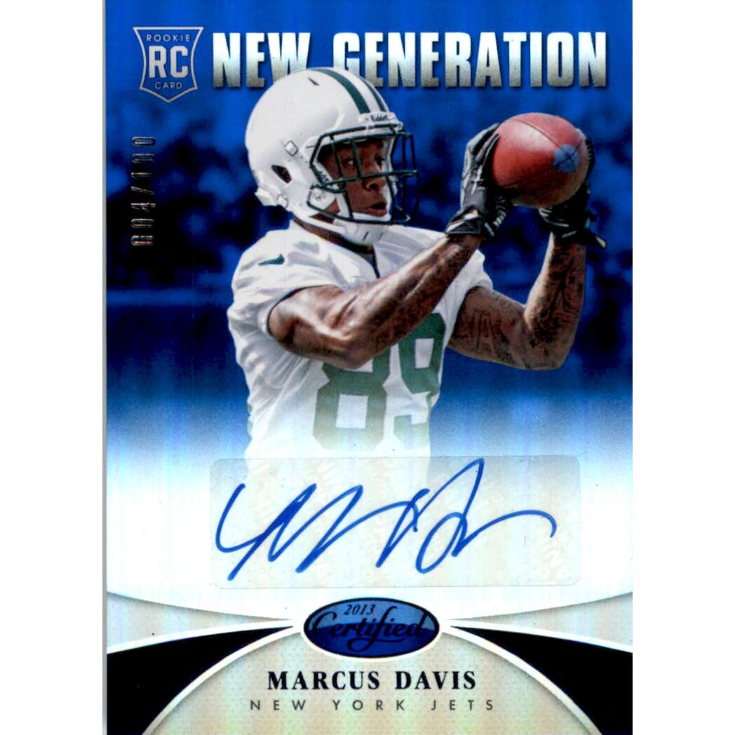 2013 Certified Mirror Blue Signatures #260 Marcus Davis/100 2013 Certified Mirror Blue Signatures #260 Marcus Davis/100