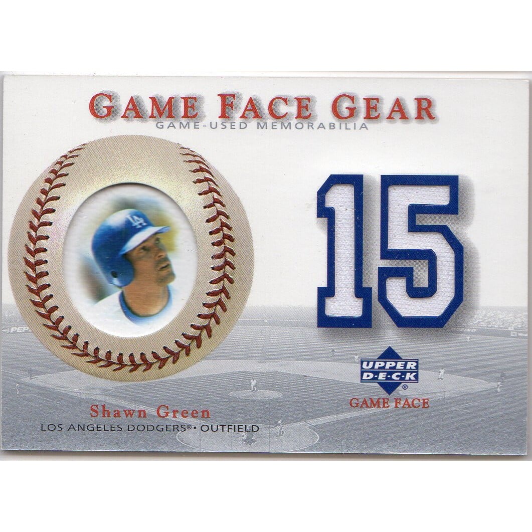 2003 Upper Deck Game Face Gear #SG Shawn Green. rookie card picture