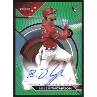 2023 Finest Autographs Green Refractors #FABT Bubba Thompson