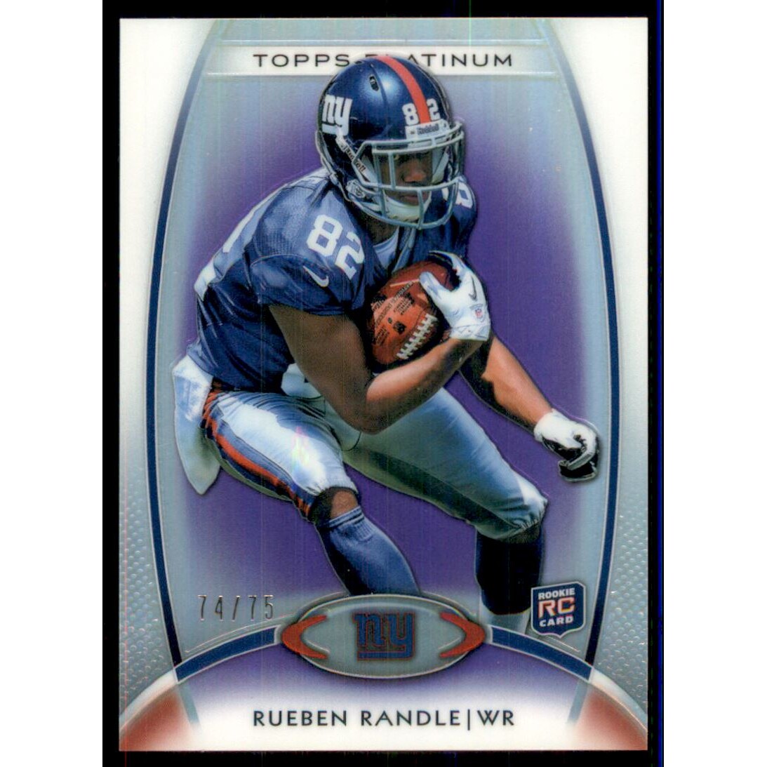 2012 Topps Platinum Purple Refractors #122 Rueben Randle. rookie card picture