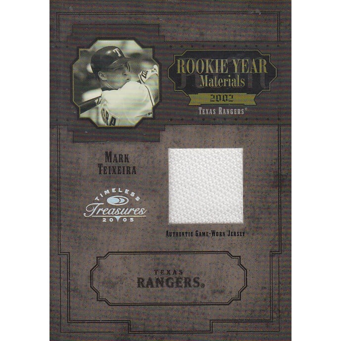 2005 Timeless Treasures Rookie Year Materials Year #47 Mark Teixeira Jsy/100