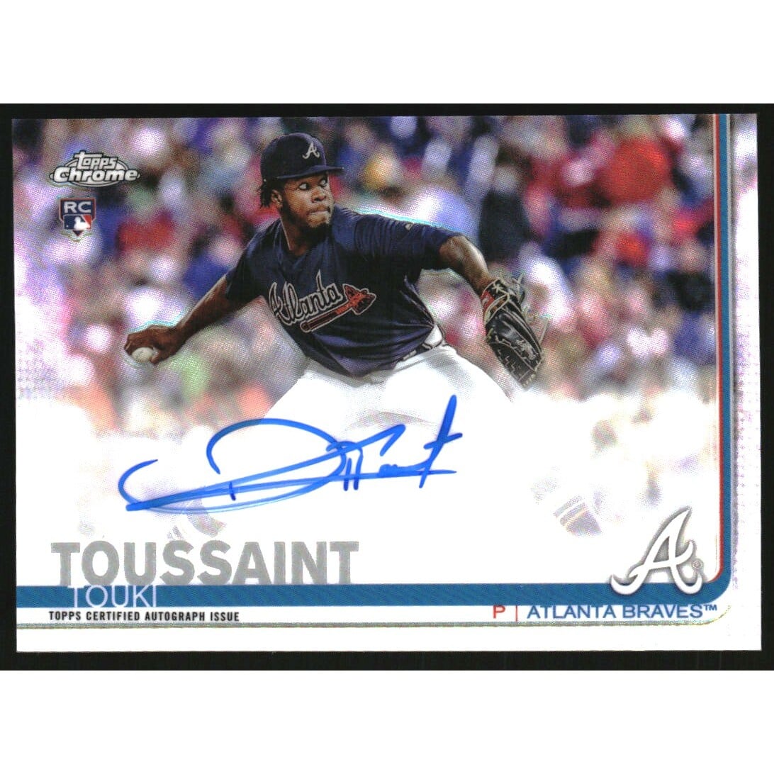 2019 Topps Chrome Rookie Autographs Refractors #RATT Touki Toussaint